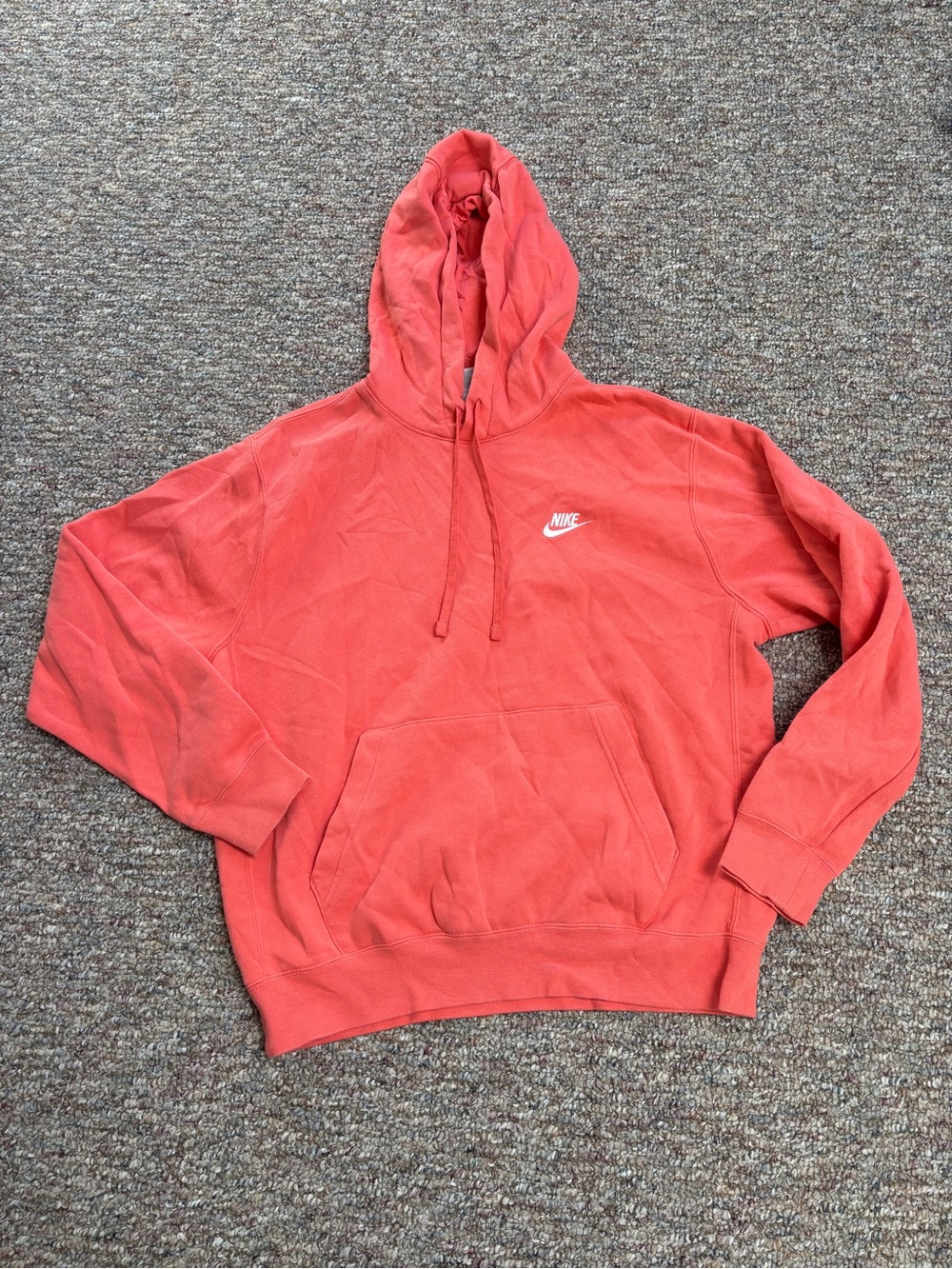Nike Coral Red Pullover Hoodie